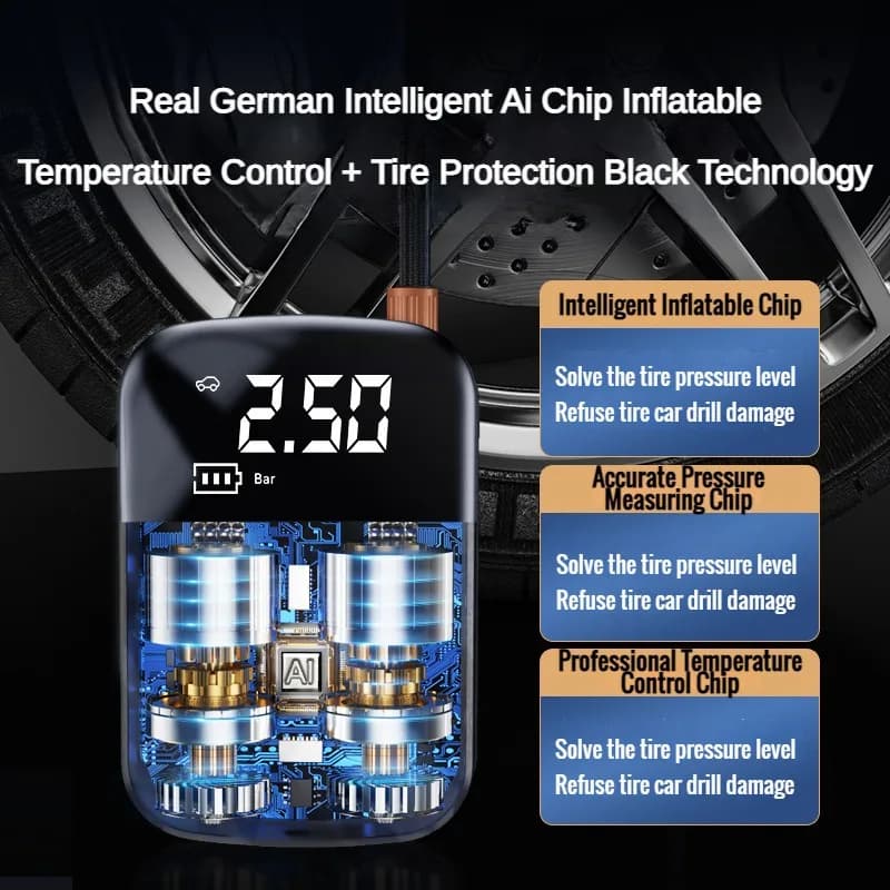 Przenośna Elektryczna Pompka 12V 150 PSI 🔧🔋